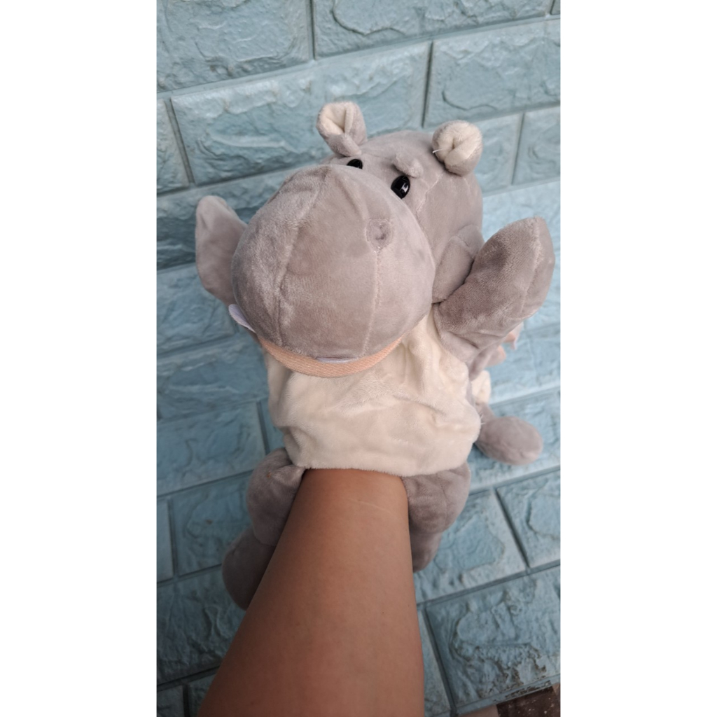 Rối cánh tay thú bông hà mã