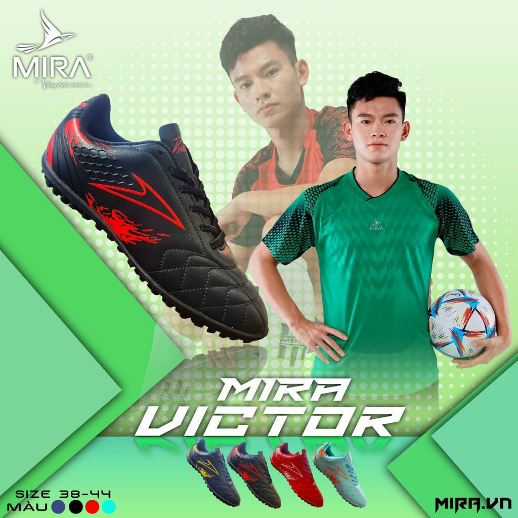 Giày Bóng Đá Chính Hãng Mira Victor - Bám Sân Tốt, Khâu Full Đế