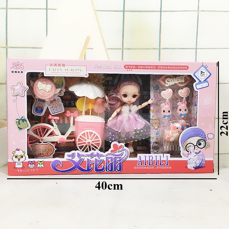 Hộp Đồ Chơi Búp Bê Cho Bé Gái, Chất Liệu An Toàn, Màu Sắc Bắt Mắt, Thích Hợp Làm Quà Tặng Cho Bé - BICA TOYS