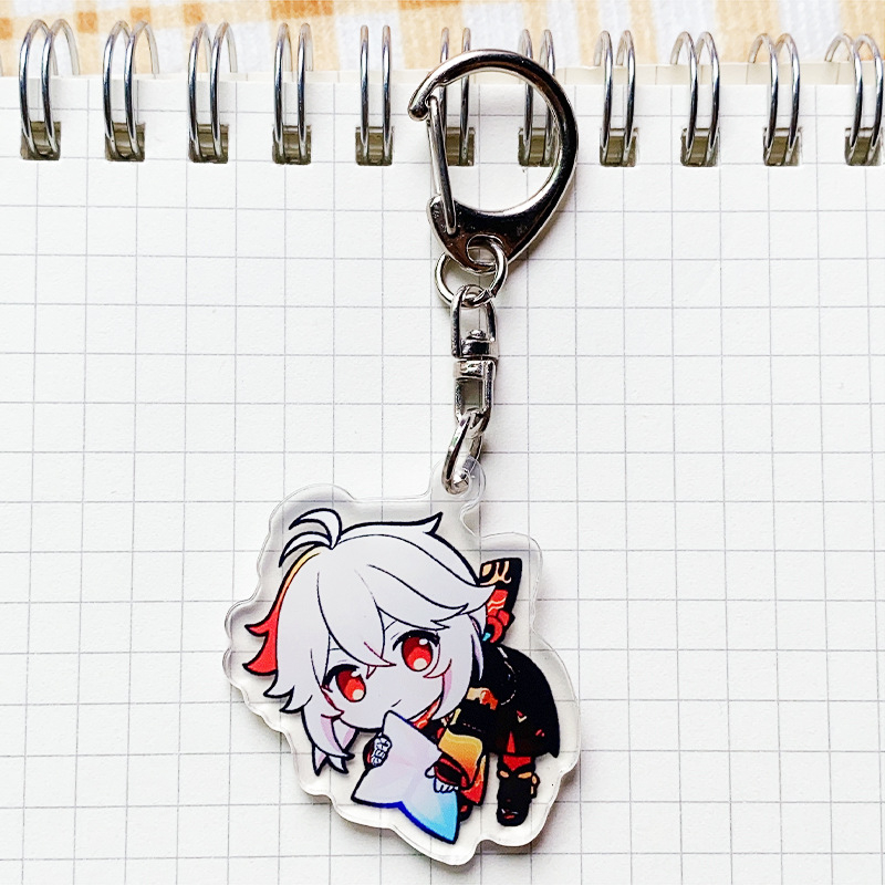 Móc khóa mica acrylic game Genshin Impact in 2 mặt chibi anime nhân vật dễ thương xinh xắn siêu rẻ