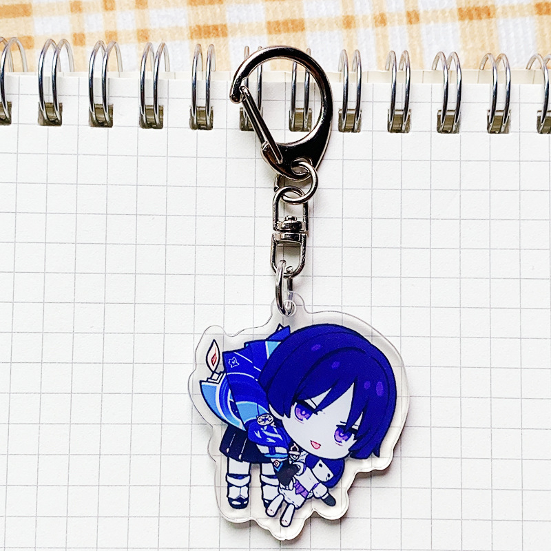 Móc khóa mica acrylic game Genshin Impact in 2 mặt chibi anime nhân vật dễ thương xinh xắn siêu rẻ