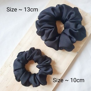 Dây cột tóc Scrunchies handmade vải lụa Ngọc Trai mềm mịn