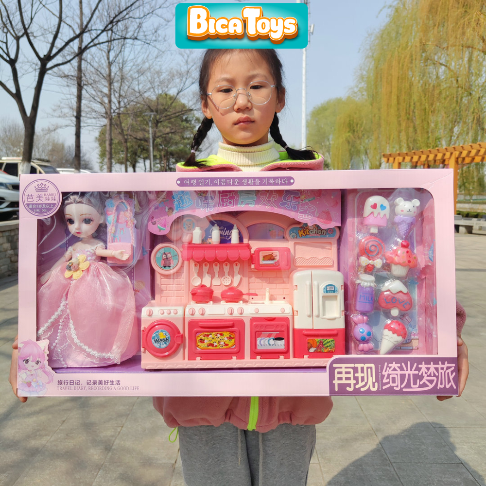 Hộp Đồ Chơi Búp Bê Cho Bé Gái, Chất Liệu An Toàn, Màu Sắc Bắt Mắt, Thích Hợp Làm Quà Tặng Cho Bé - BICA TOYS