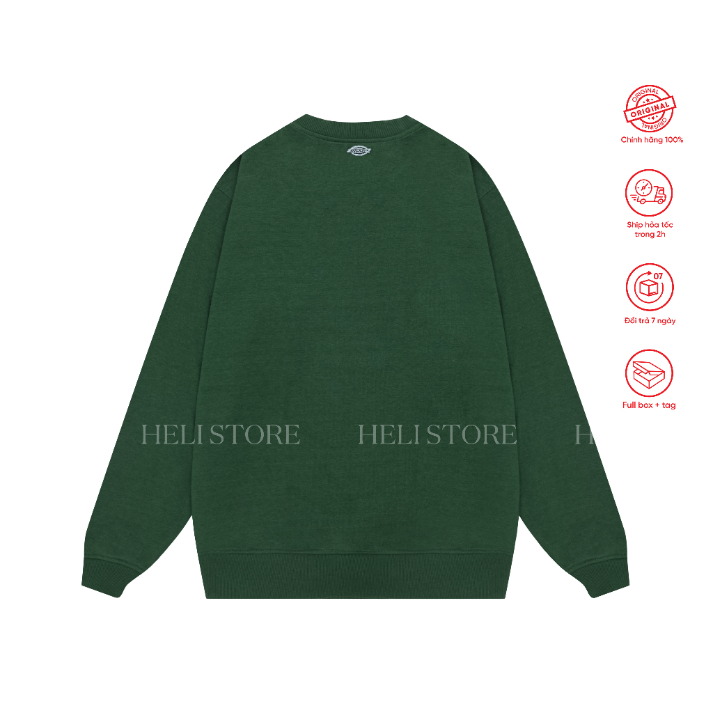 Áo sweater Nỉ Rêu Nam Nữ  Dickies chính hãng