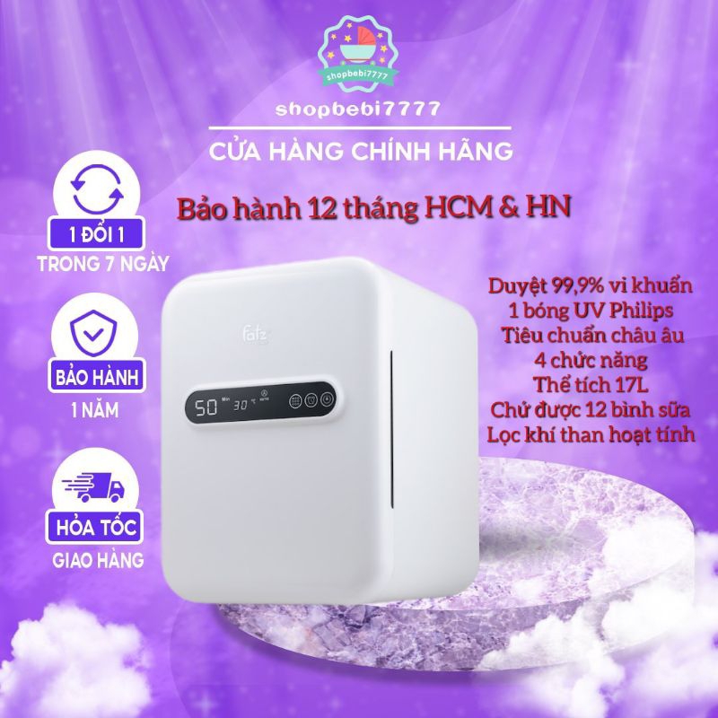 CHÍNH HÃNG BH 12TH Máy tiệt trùng sấy khô UV Fatzbaby super 2 FB4706SL