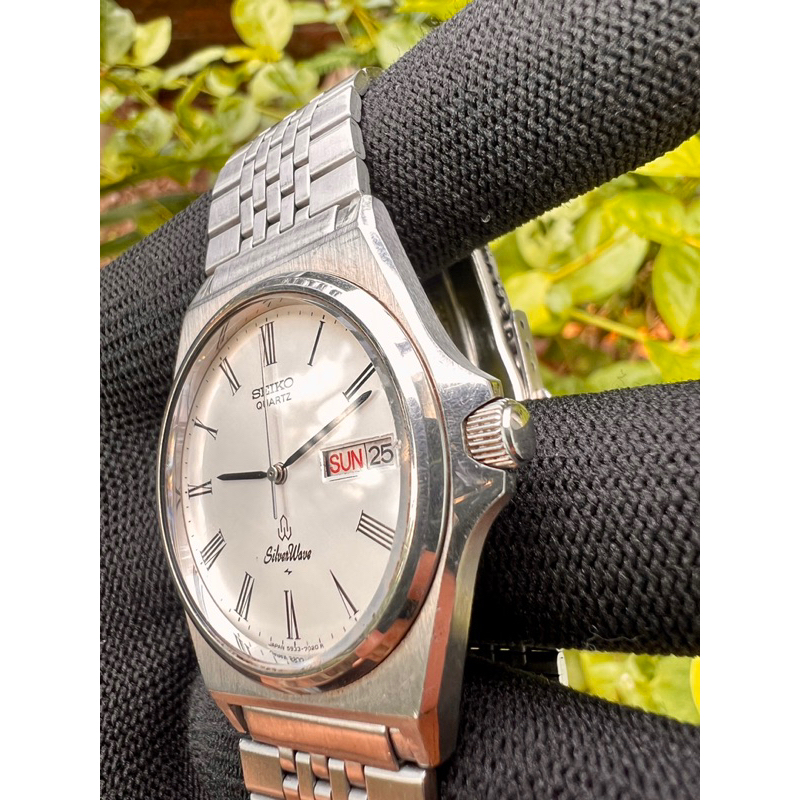 Đồng hồ Nam Seiko Silver Wave cực đẹp