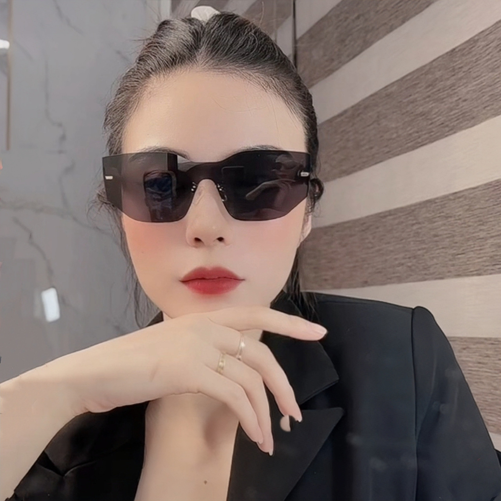 KM29 kính mát full không viền 2023 chống uv