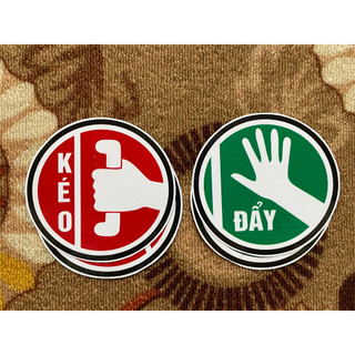 Combo 2 miếng decal dán cửa kính đẩy vào kéo ra
