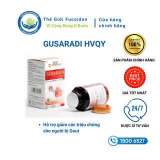 Viên uống gout Gusaradi hỗ trợ giảm các triệu chứng cho người bị Gout - chính hãng Học Viện Quân Y