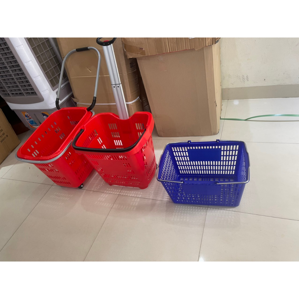 Giỏ xách tay siêu thị quai Inox