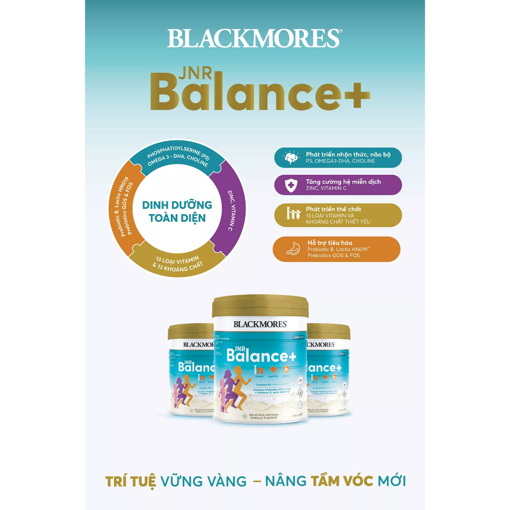 Sữa Blackmores JNR Balance+ Úc 850g/400g (Nhập Khẩu Cty Liên Phong)