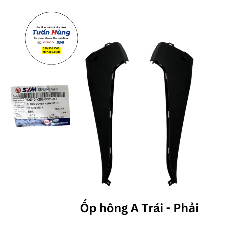 Ốp hông A xe Shark mini SYM
