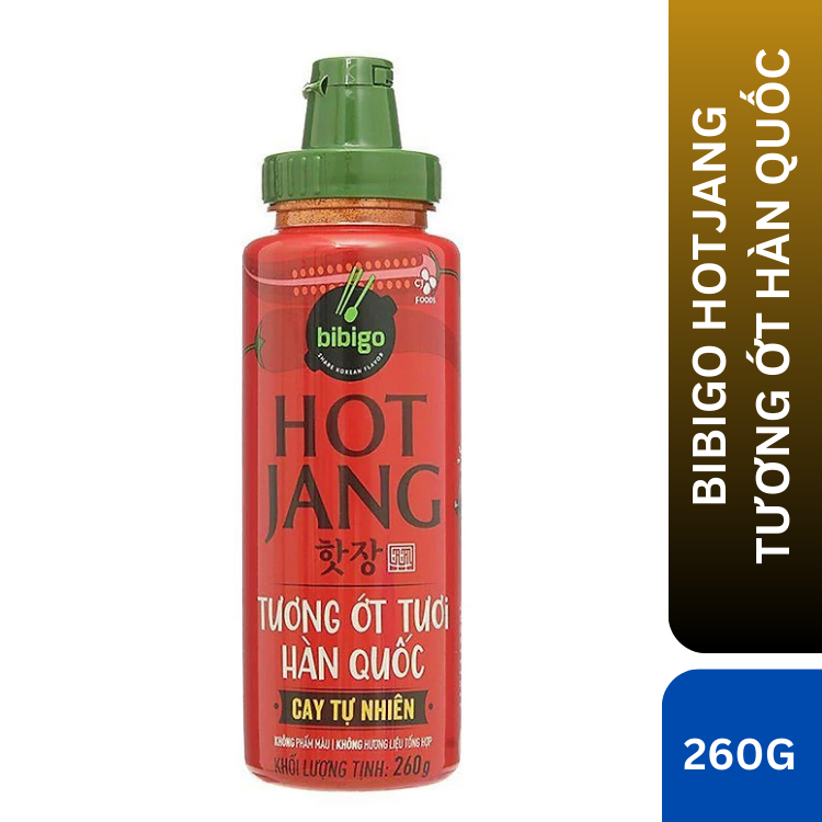 Bibigo Hot Jang Tương Ớt Tươi Hàn Quốc Cay Tự Nhiên - Chai 260G