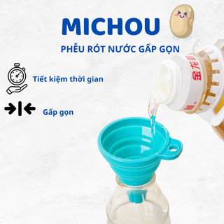 Phễu Gấp Gọn silicon - Dụng Cụ Chiêt Chất Lỏng