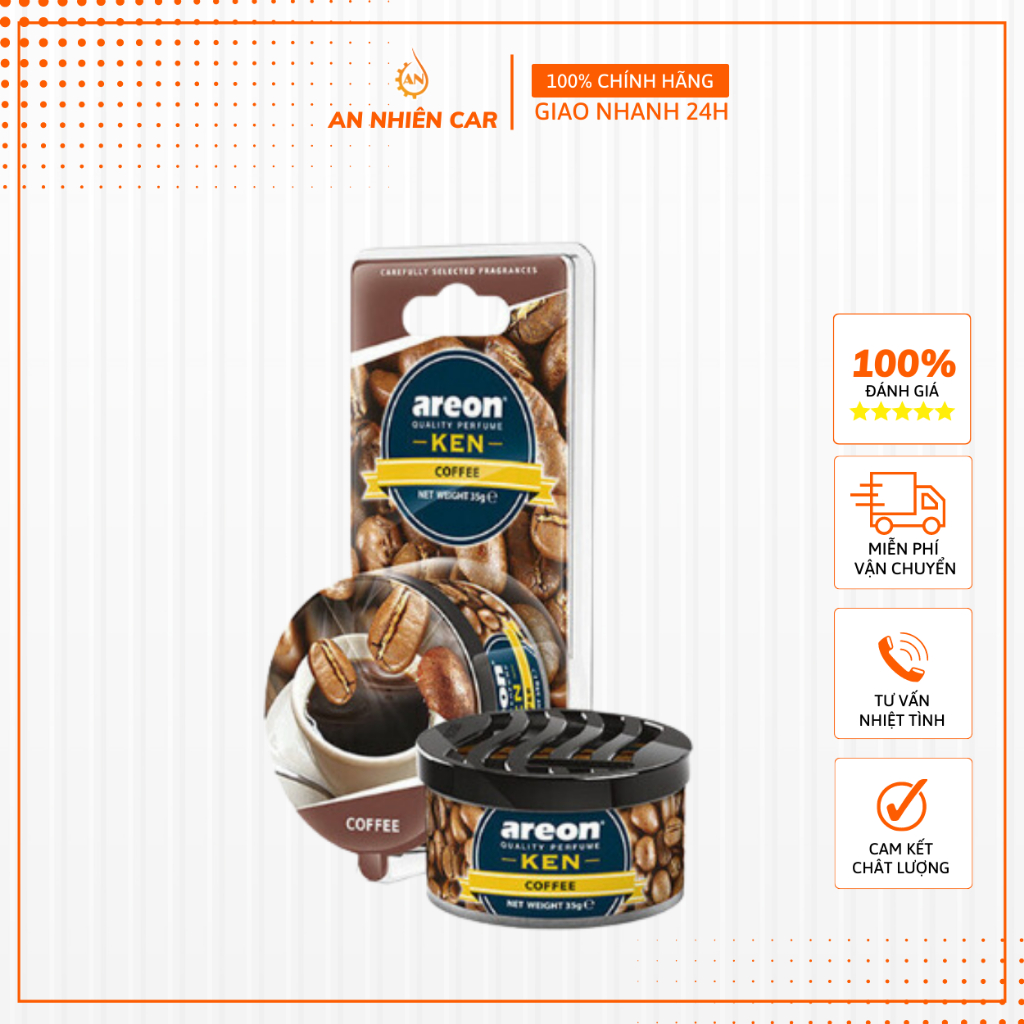 Sáp Thơm Areon - Nước Hoa Ô Tô Areon Khử Mùi Xe Hơi Cao Cấp - Areon Ken Chính Hãng Nhập Khẩu Bulgaria Nhiều Mùi Hương