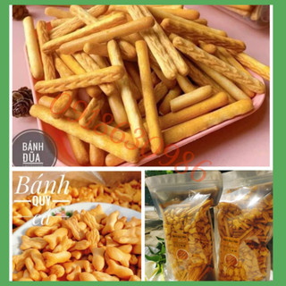 Bánh Quy Mặn Bơ Sữa, Bánh Quy đũa, cá, bò mặn mặn ngọt ngọt thơm nức mũi gói 500gr