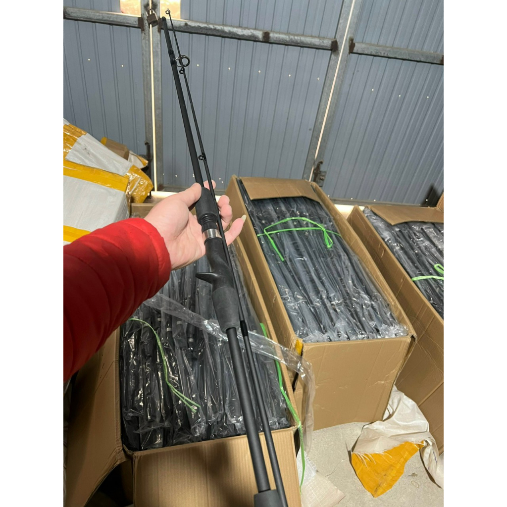 Combo bộ cần lure Sói Đen máy AC 3000 kèm phụ kiện - Bộ cần lure kèm máy giá rẻ - Sale giá rẻ