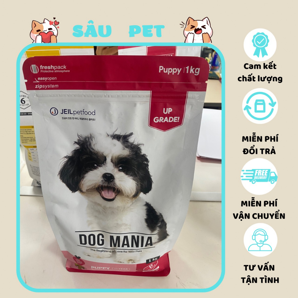 [GIÁ TẬN KHO][1KG] THỨC ĂN CHO CHÓ CON DOG MANIA PUPPY