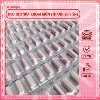 Kẹo sữa khoai môn dẻo tuổi thơ (vỉ 20 viên)