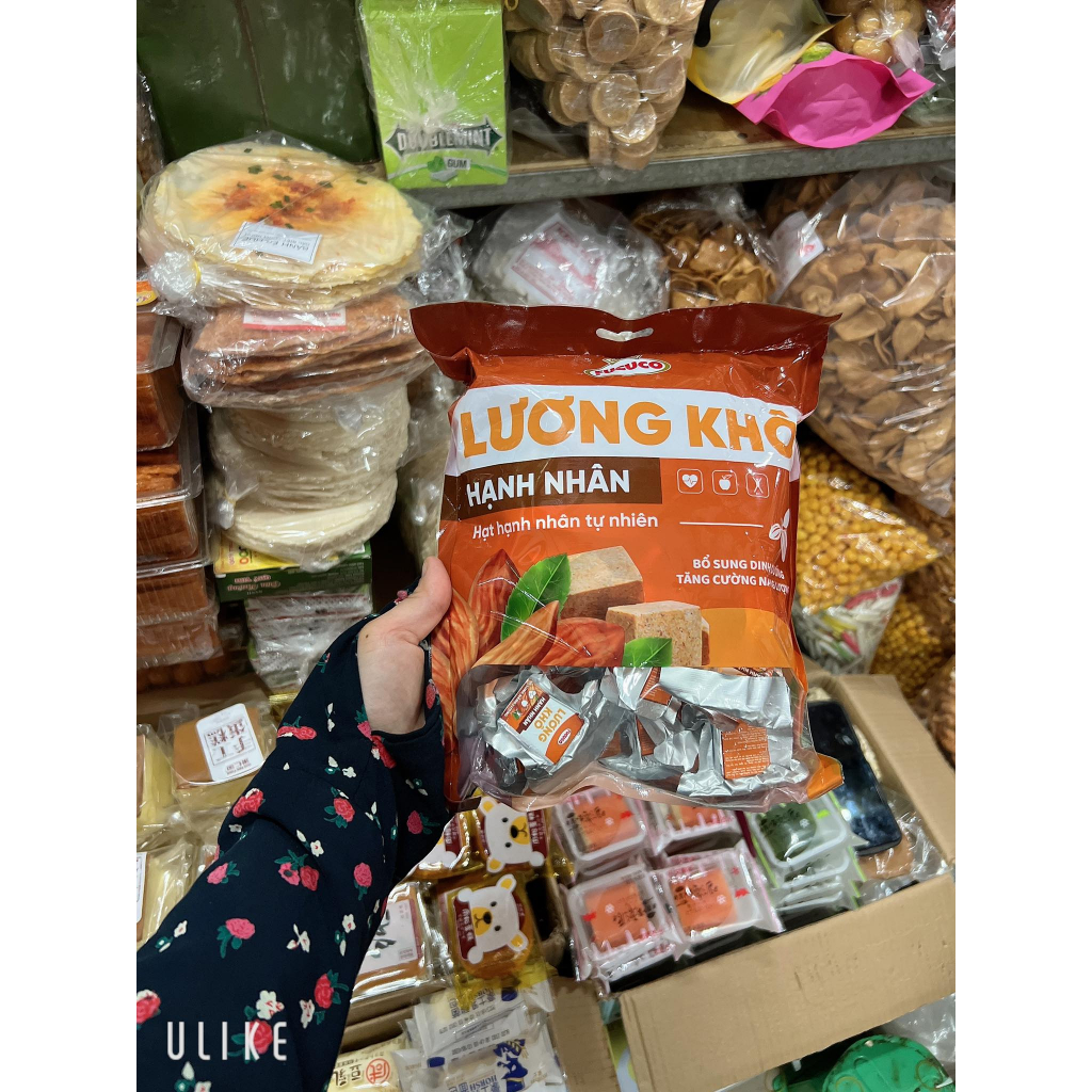 COMBO 5 GÓI LƯƠNG KHÔ HẠNH NHÂN FUCUCO - hạt hạnh nhân tự nhiên ( gói 400gr )