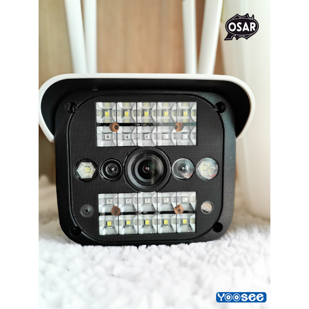 Chính Hãng Camera Wifi ngoài trời Yoosee thân xoay 4 râu 5MPX Zoom quang học 8X, 22 LED quay quét 360 độ,Xem đêm có màu