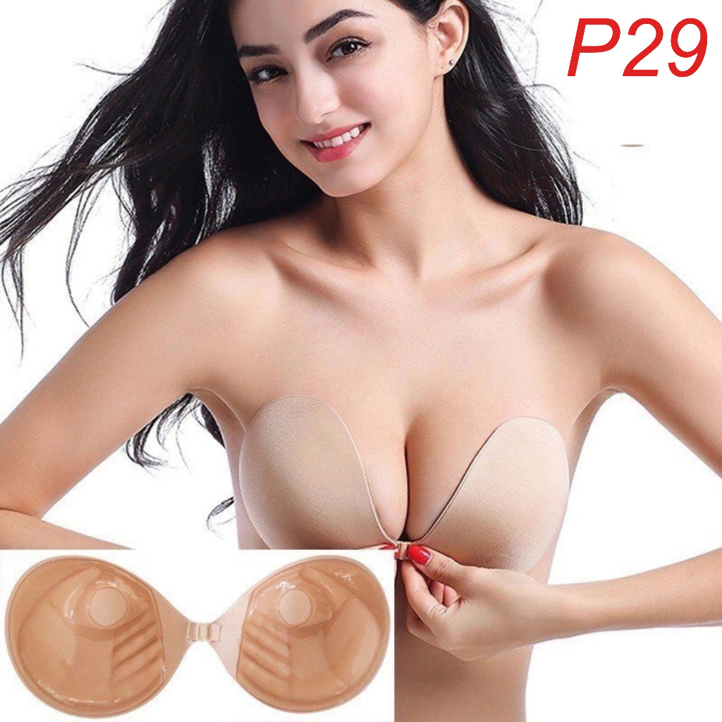 Áo dán ngực dính, áo ngực dán nâng ngực tạo khe  dày 6cm tặng kèm dây trong SALINA STORE - P41