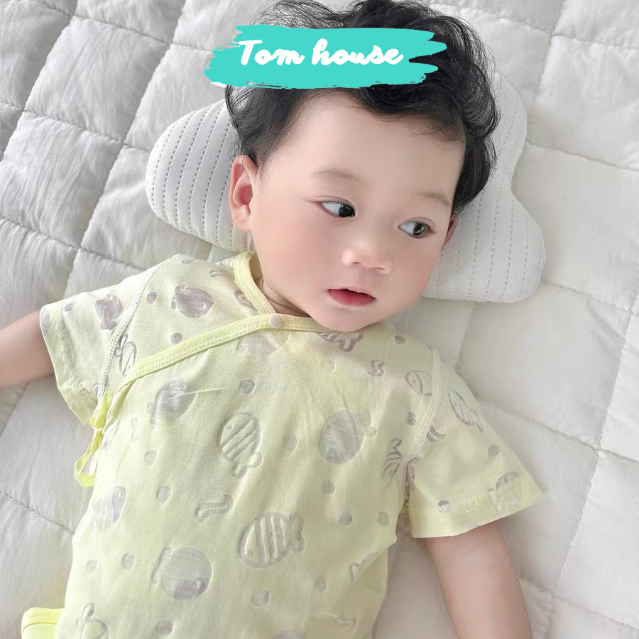 Bodysuit cho bé trai, bé gái vải sợi bông tinh khiết, hàng xuất khẩu cao cấp 𝟏𝟓𝐁𝐃𝐒