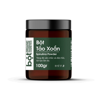 Bột Tảo Xoắn Spirulina Nhật Bản 100g - Bột Organic Handmade Cosmetics