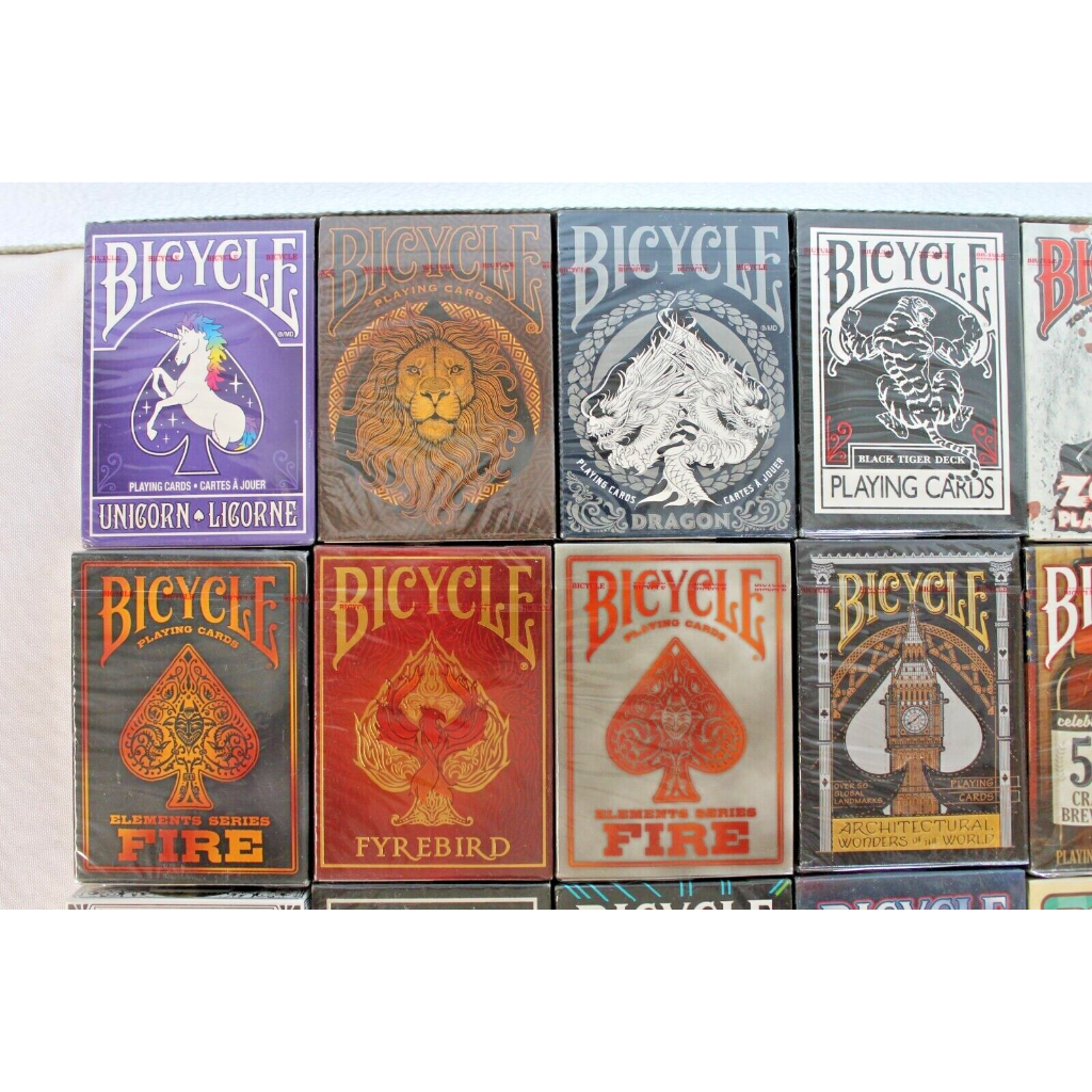 3 bộ bài Random 1 Fontaine +  2 Bicycle Set of 3 Playing Cards