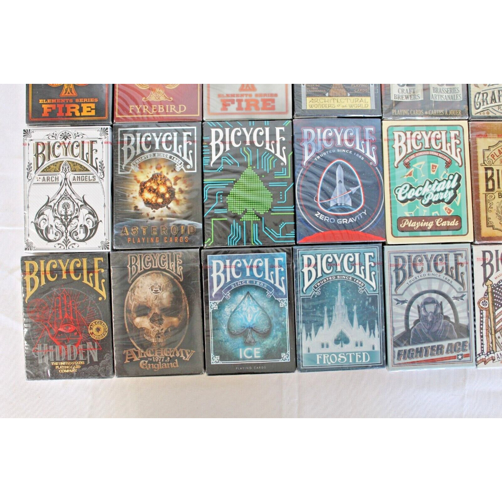 3 bộ bài Random 1 Fontaine +  2 Bicycle Set of 3 Playing Cards