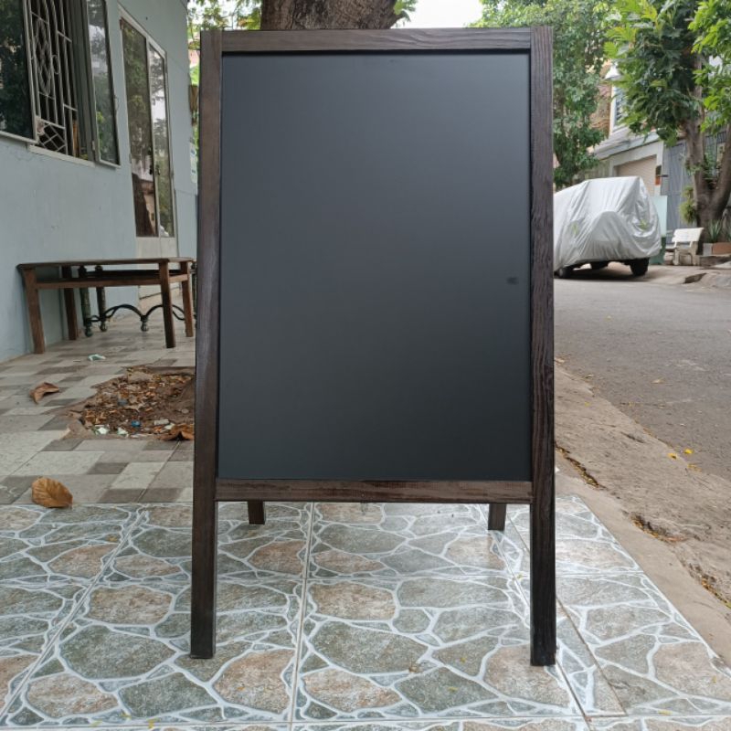 Bảng menu 2 mặt 60 x 120 màu nâu