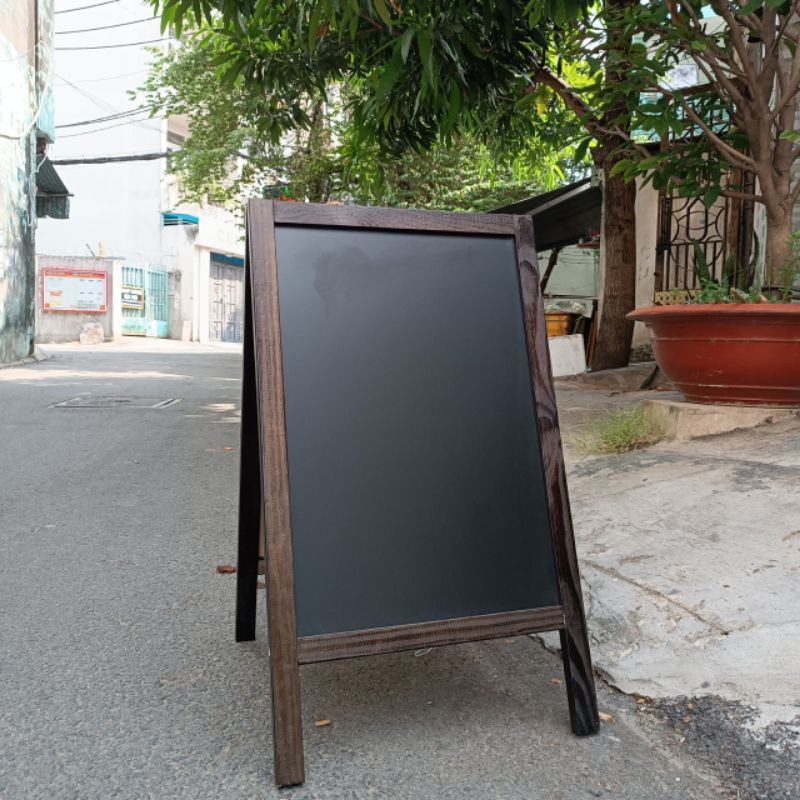 Bảng menu 2 mặt 50 x 80 màu nâu