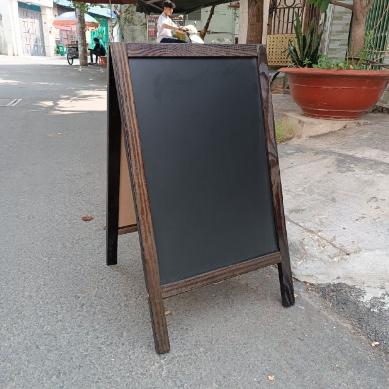 Bảng menu 2 mặt 50 x 80 màu nâu