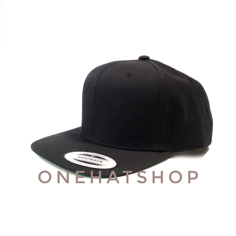 Nón snapback trơn đen mặt dưới xanh lá chất lượng cao