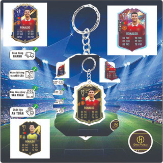Móc khóa Ronaldo icon - Móc Khóa Mica in 2 mặt