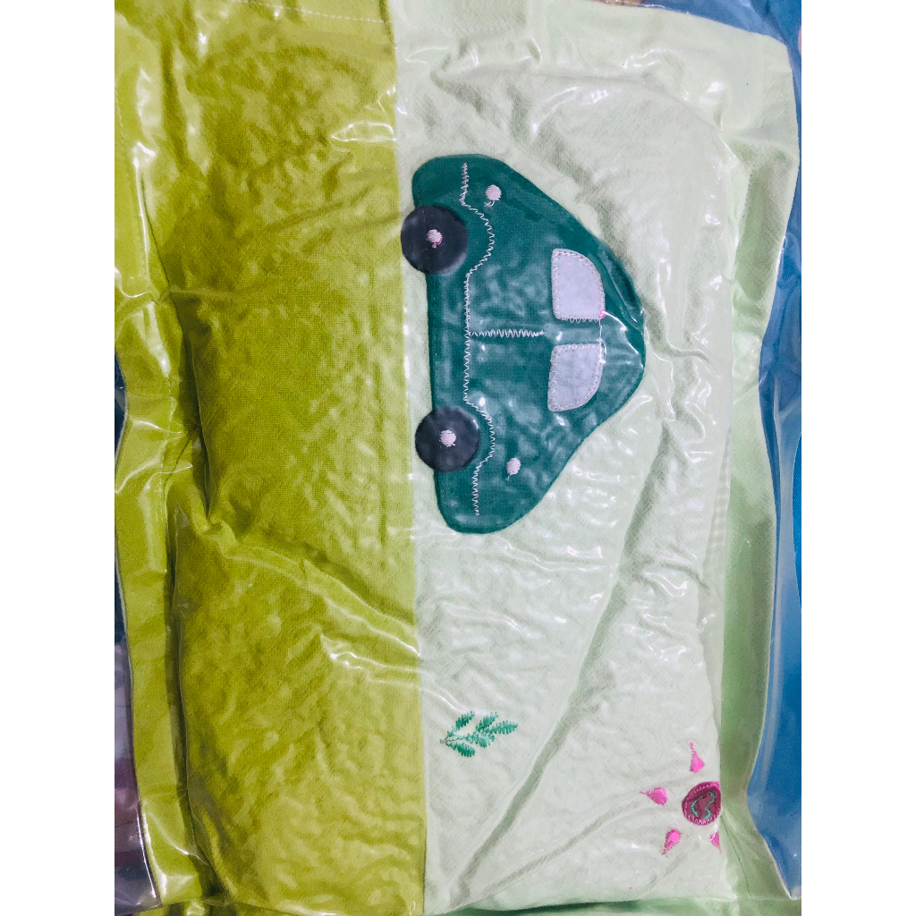 Gối Nằm Vỏ Đậu Xanh Không Dây Kéo Màu Ngẫu Nhiên Size 36x22cm
