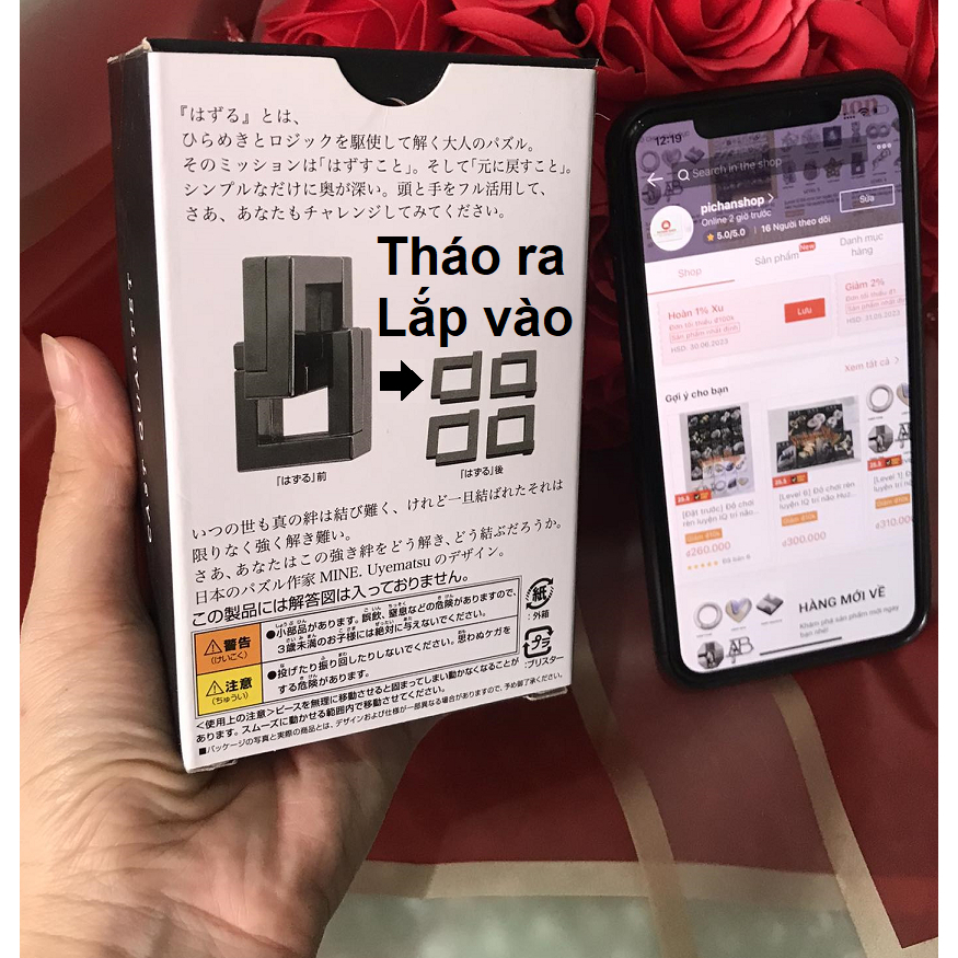 Lv6 Grand Master_ Đồ chơi trí tuệ Nhật Bản_Thử thách trí não_The L Shape - Hanayama Puzzle_Hack não _IQ Toys_Giải đố_GD