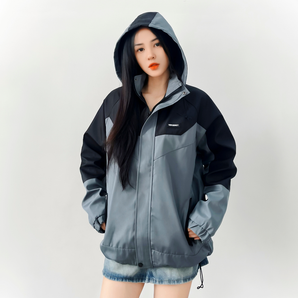 Áo jacket Vergency nam nữ Mix JK02/ Gray