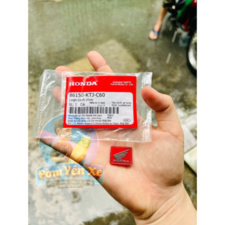 Tem logo honda cánh chim zin chính hãng mod lên màu đỏ dán bợ cổ,đồng hồ,biển số