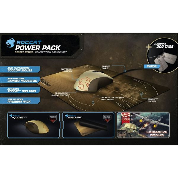 Bàn di chuột gaming Roccat Sense Military – Desert 40 x 28cm