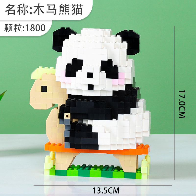 Mô hình lắp ráp Gấu Trúc Hoa Hoa dễ thương - Mèo Béo Kids Store