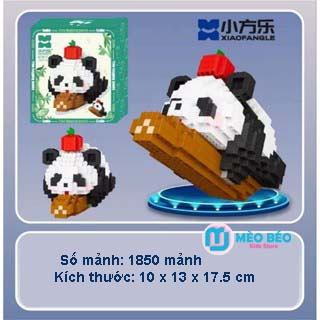 Mô hình lắp ráp Gấu Trúc Hoa Hoa dễ thương - Mèo Béo Kids Store