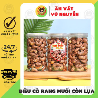 Hạt Điều Cồ Nguyên Lụa Rang Muối 400g - Ăn Vặt Vũ Nguyễn Vừa Ngon Vừa Rẻ - Ship Hỏa Tốc