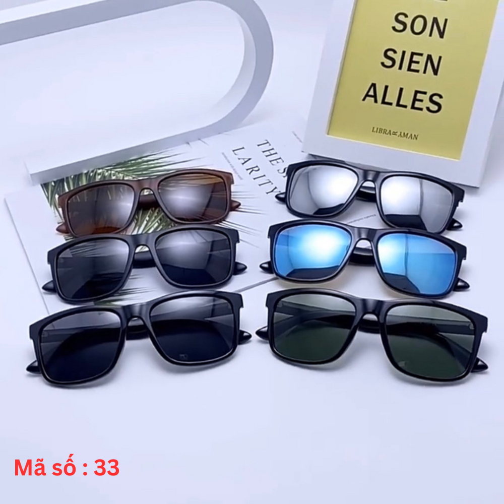 Kính mát nam nữ thời trang mắt râm tráng gương chống tia uv phong cách Hàn Quốc