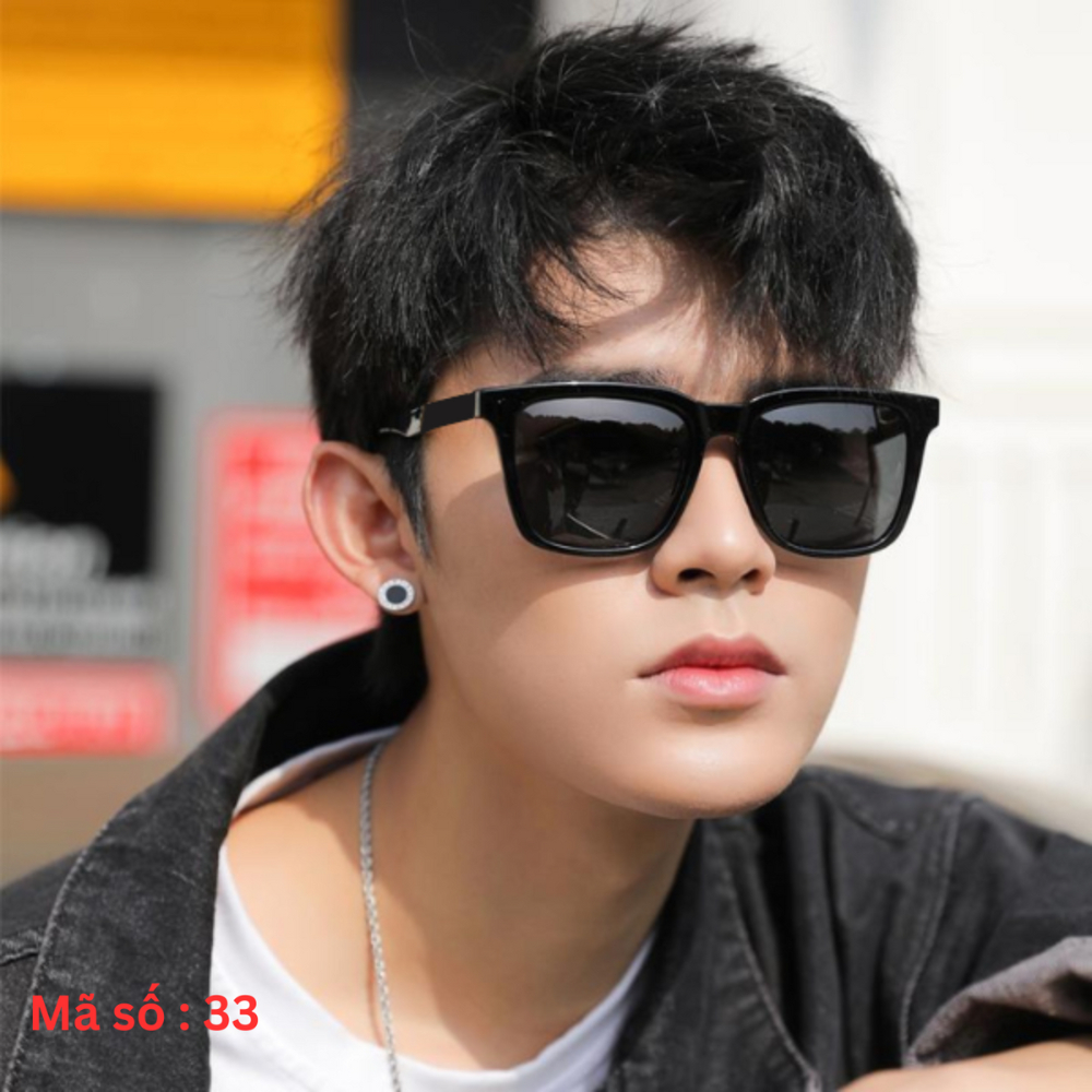 Kính mát nam nữ thời trang mắt râm tráng gương chống tia uv phong cách Hàn Quốc