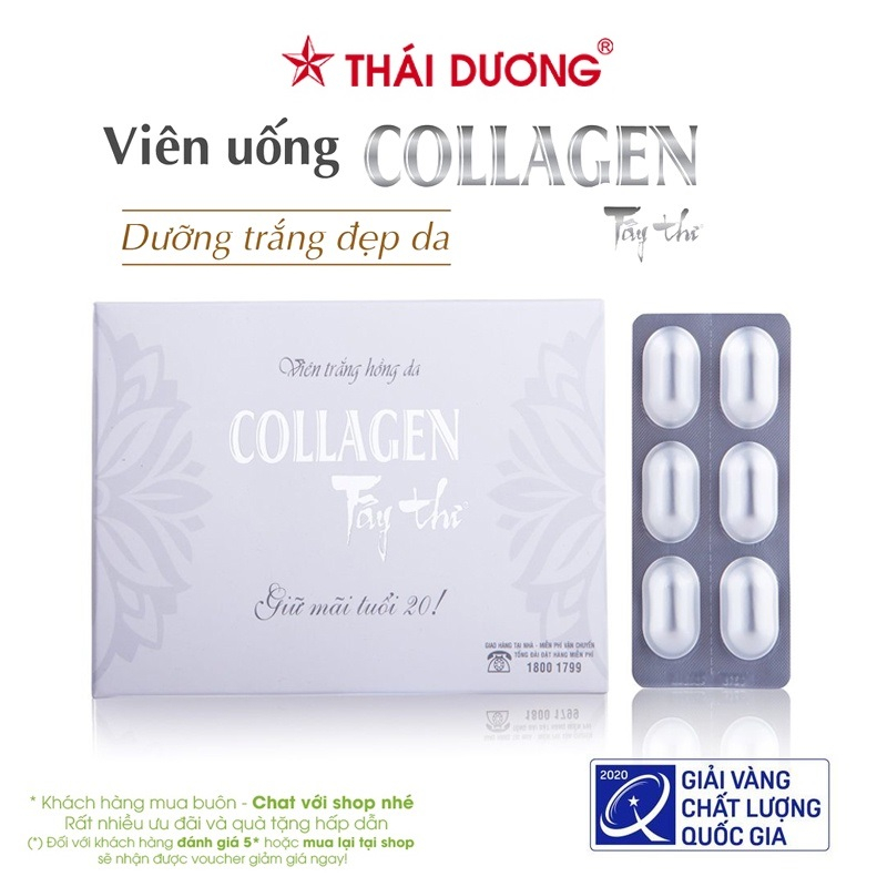 Viên uống Collagen Tây Thi mờ nám, mờ tàn nhang 60 viên / 120 viên chĩnh hãng Sao Thái Dương