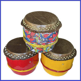 Trống lân mini hàng cao cấp (kích thước 25cm x 25cm)(tặng kèm dùi)