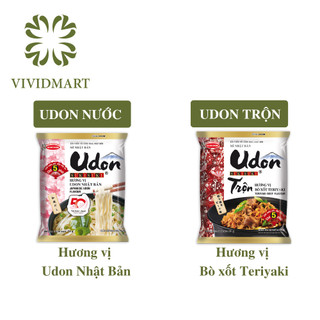 [GÓI LẺ] - ACECOOK - Mì Udon Sưkisưki 2 vị: hương vị Nhật Bản và Udon trộn vị bò xốt Teriyaki (75-82g/gói) - Udon Sưki