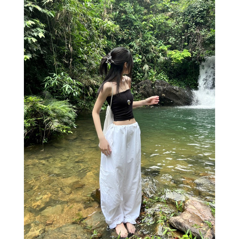 CESAR - NYLON CARGO PANT, QUẦN DÙ DÀI TÚI HỘP PHONG CÁCH Y2K