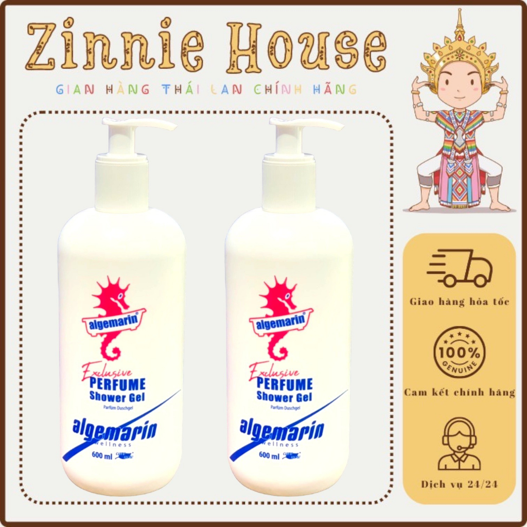 [CHÍNH HÃNG] Sữa tắm cá ngựa ALGEMARIN Đức CÓ VÒI 500ml